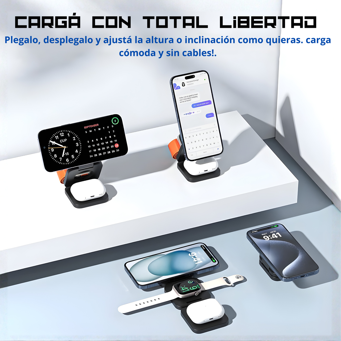 Cargador 3 en 1