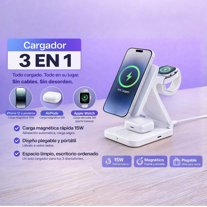 Cargador 3 en 1